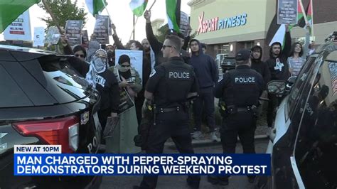 Skokie man charged with hate crime after allegedly using pepper spray at Skokie rally